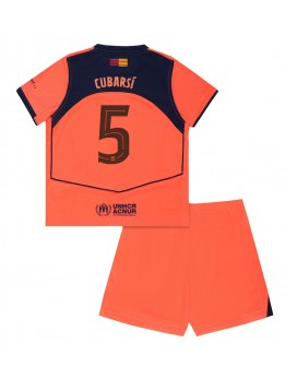Barcelona Pau Cubarsi #5 Ausweichtrikot für Kinder 2025-26 Kurzarm (+ Kurze Hosen)